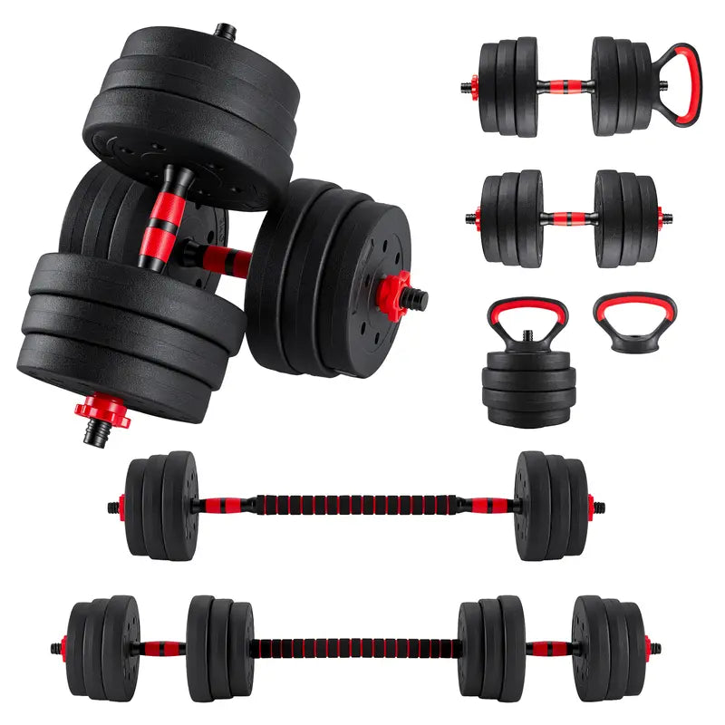 Adjustable 5-In-1 Dumbbell Set (20/40/60 Lbs) – Versatile Home Gym Equipment for Strength Training and Muscle Development
