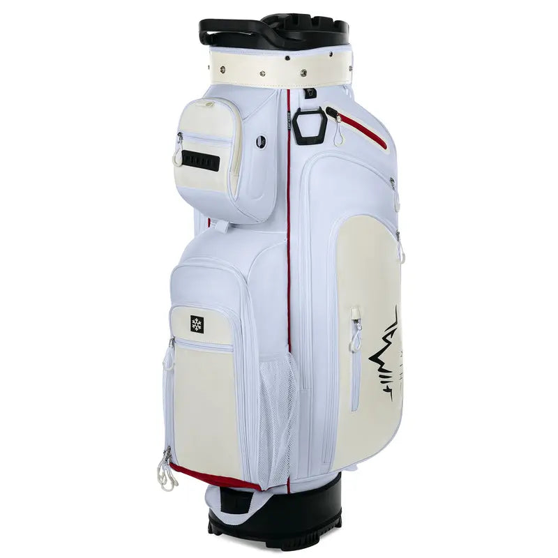 UNIHIMAL Hive Vault Premium 14-Way Golf Cart Bag for Adults with Full-Length Dividers, Magnetic Pocket, Multi-Compartment Design, Rain Cover, and Accessories - Perfect Gift for Father's Day