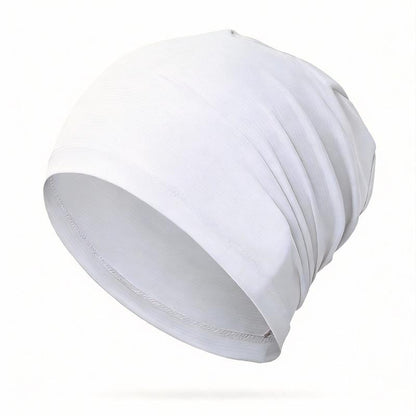 Unisex Polyester Fashion Beanie Hat - Versatile 3-in-1 Sport Skull Cap, Breathable and Stretchy Fit, Soft Touch, Fitted Design for Casual and Athletic Wear