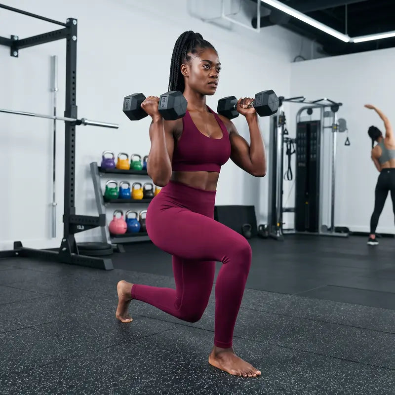 Elevate Your Workout: Women's Seamless Ribbed Athletic Collection with Full-Zip Jacket, Stylish One-Shoulder Bra, and High-Waisted Scrunch Butt Leggings for Ultimate Comfort and Performance