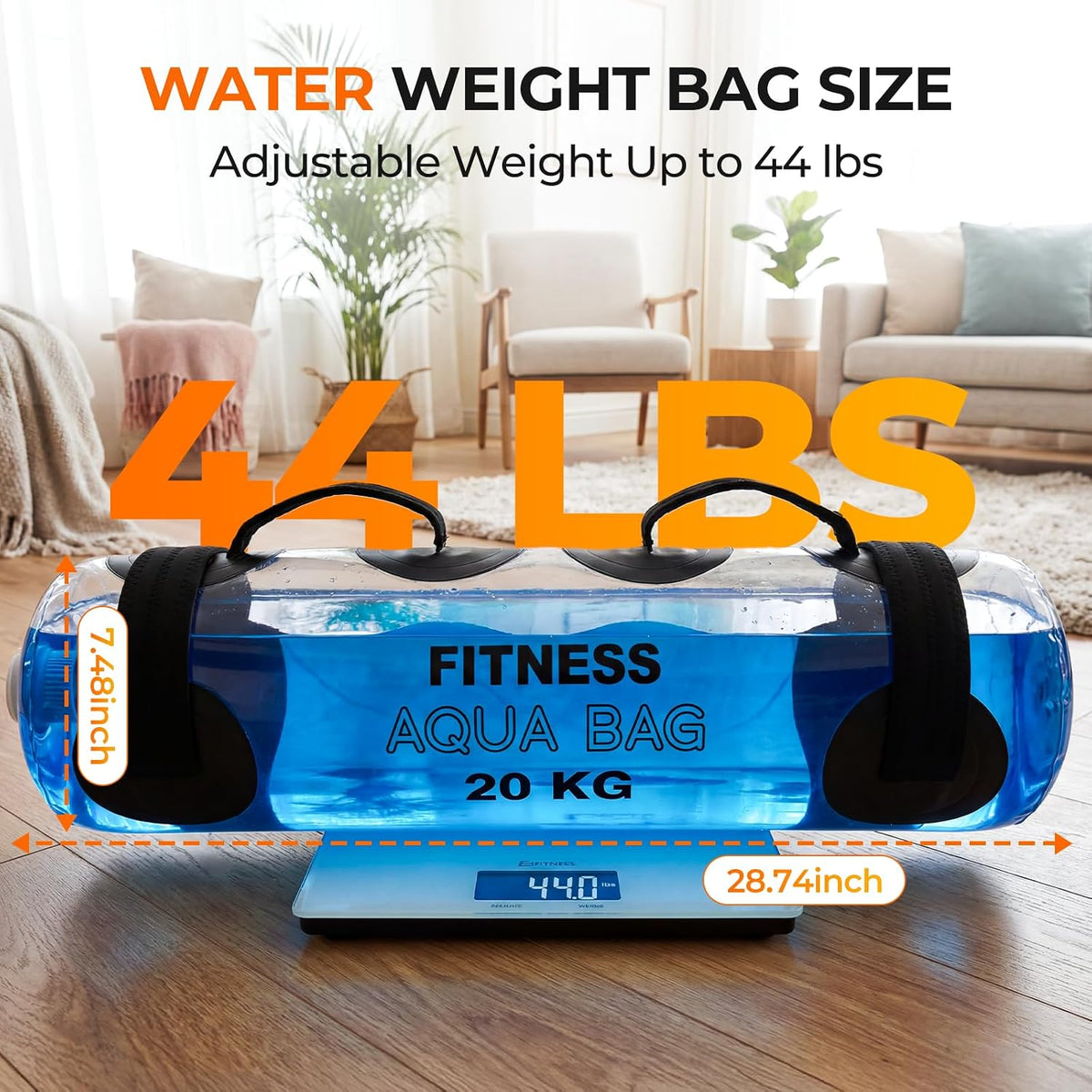 Transform Your Workouts with the Water Weights Aqua Bag - 44 lbs Adjustable Portable Water Weight for Ultimate Stability and Core Balance Training