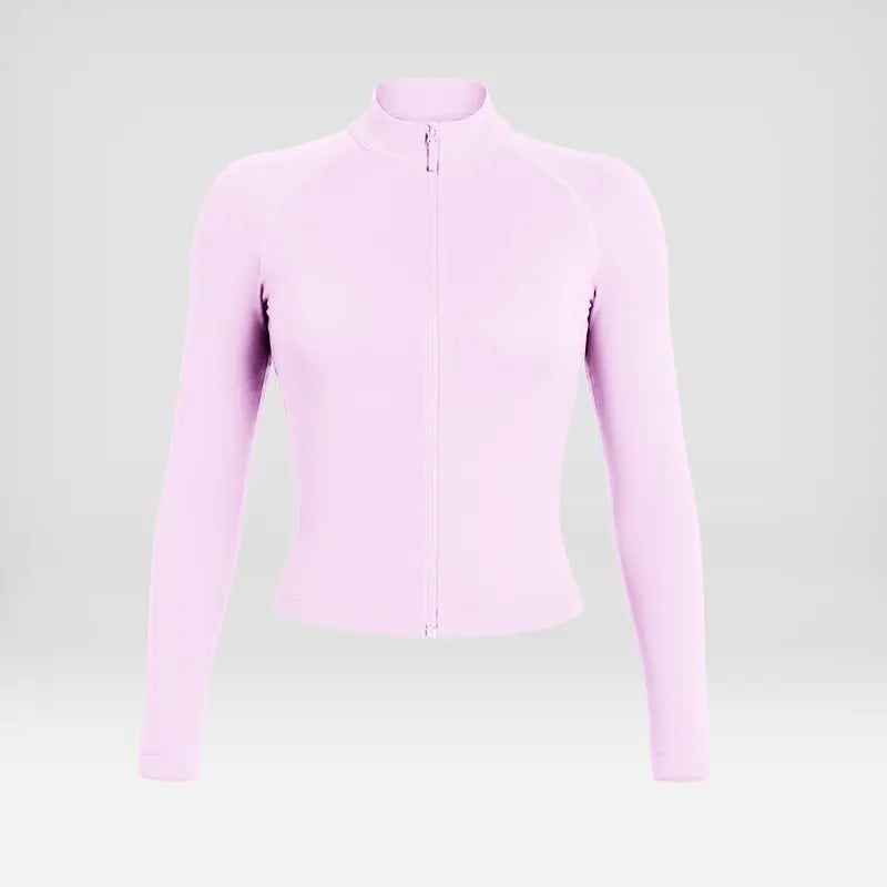 Elevate Your Workout: Women's Seamless Ribbed Athletic Collection with Full-Zip Jacket, Stylish One-Shoulder Bra, and High-Waisted Scrunch Butt Leggings for Ultimate Comfort and Performance
