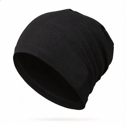 Unisex Polyester Fashion Beanie Hat - Versatile 3-in-1 Sport Skull Cap, Breathable and Stretchy Fit, Soft Touch, Fitted Design for Casual and Athletic Wear