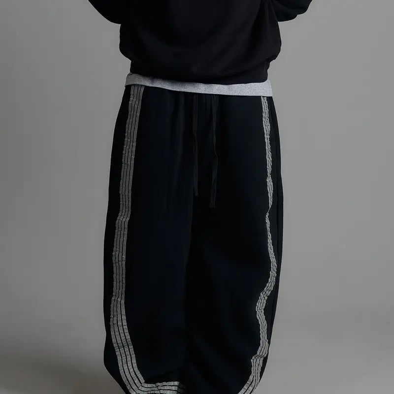Reflective Striped Sweatpants
