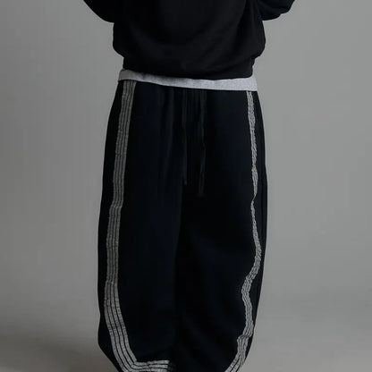 Reflective Striped Sweatpants