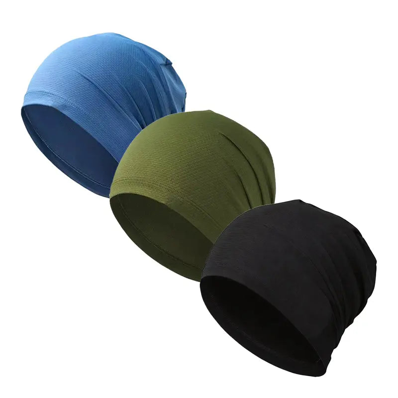 Unisex Polyester Fashion Beanie Hat - Versatile 3-in-1 Sport Skull Cap, Breathable and Stretchy Fit, Soft Touch, Fitted Design for Casual and Athletic Wear