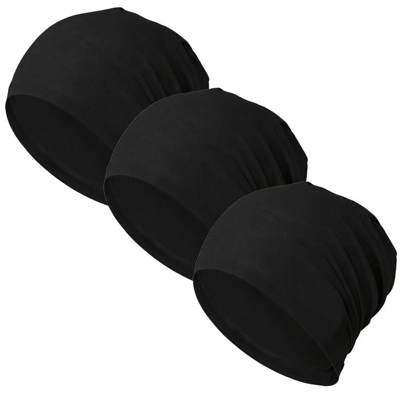 Unisex Polyester Fashion Beanie Hat - Versatile 3-in-1 Sport Skull Cap, Breathable and Stretchy Fit, Soft Touch, Fitted Design for Casual and Athletic Wear