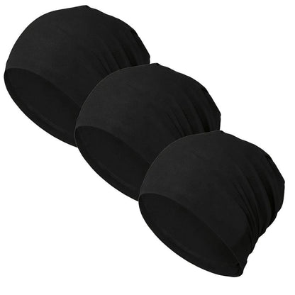 Unisex Polyester Fashion Beanie Hat - Versatile 3-in-1 Sport Skull Cap, Breathable and Stretchy Fit, Soft Touch, Fitted Design for Casual and Athletic Wear