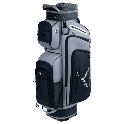 UNIHIMAL Hive Vault Premium 14-Way Golf Cart Bag for Adults with Full-Length Dividers, Magnetic Pocket, Multi-Compartment Design, Rain Cover, and Accessories - Perfect Gift for Father's Day