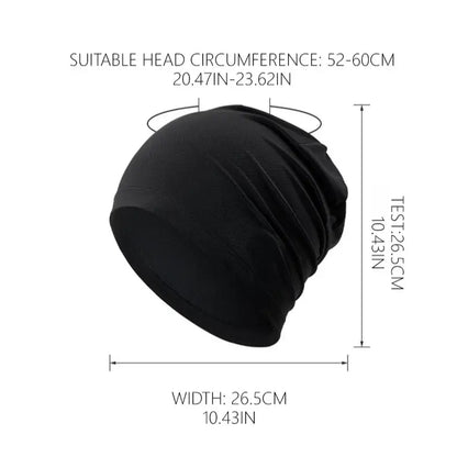 Unisex Polyester Fashion Beanie Hat - Versatile 3-in-1 Sport Skull Cap, Breathable and Stretchy Fit, Soft Touch, Fitted Design for Casual and Athletic Wear