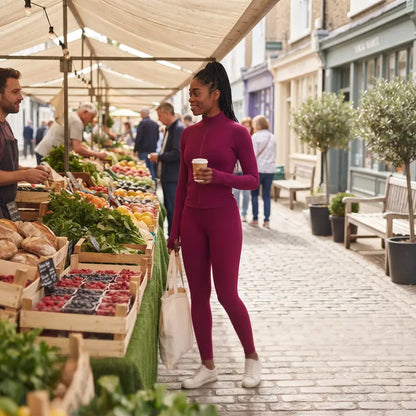 Elevate Your Workout: Women's Seamless Ribbed Athletic Collection with Full-Zip Jacket, Stylish One-Shoulder Bra, and High-Waisted Scrunch Butt Leggings for Ultimate Comfort and Performance