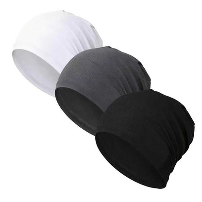 Unisex Polyester Fashion Beanie Hat - Versatile 3-in-1 Sport Skull Cap, Breathable and Stretchy Fit, Soft Touch, Fitted Design for Casual and Athletic Wear