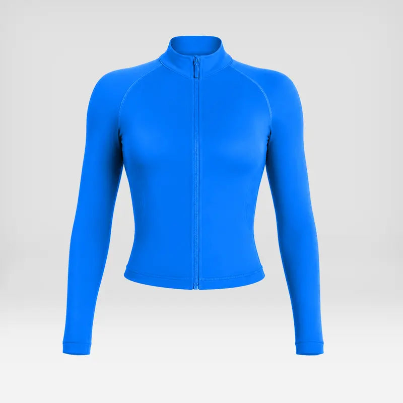 Elevate Your Workout: Women's Seamless Ribbed Athletic Collection with Full-Zip Jacket, Stylish One-Shoulder Bra, and High-Waisted Scrunch Butt Leggings for Ultimate Comfort and Performance