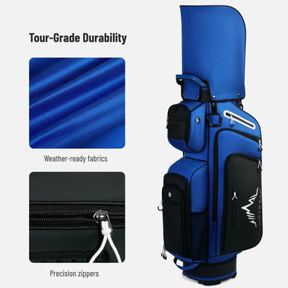 UNIHIMAL Hive Vault Premium 14-Way Golf Cart Bag for Adults with Full-Length Dividers, Magnetic Pocket, Multi-Compartment Design, Rain Cover, and Accessories - Perfect Gift for Father's Day
