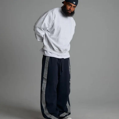 Reflective Striped Sweatpants