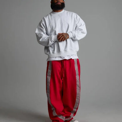 Reflective Striped Sweatpants