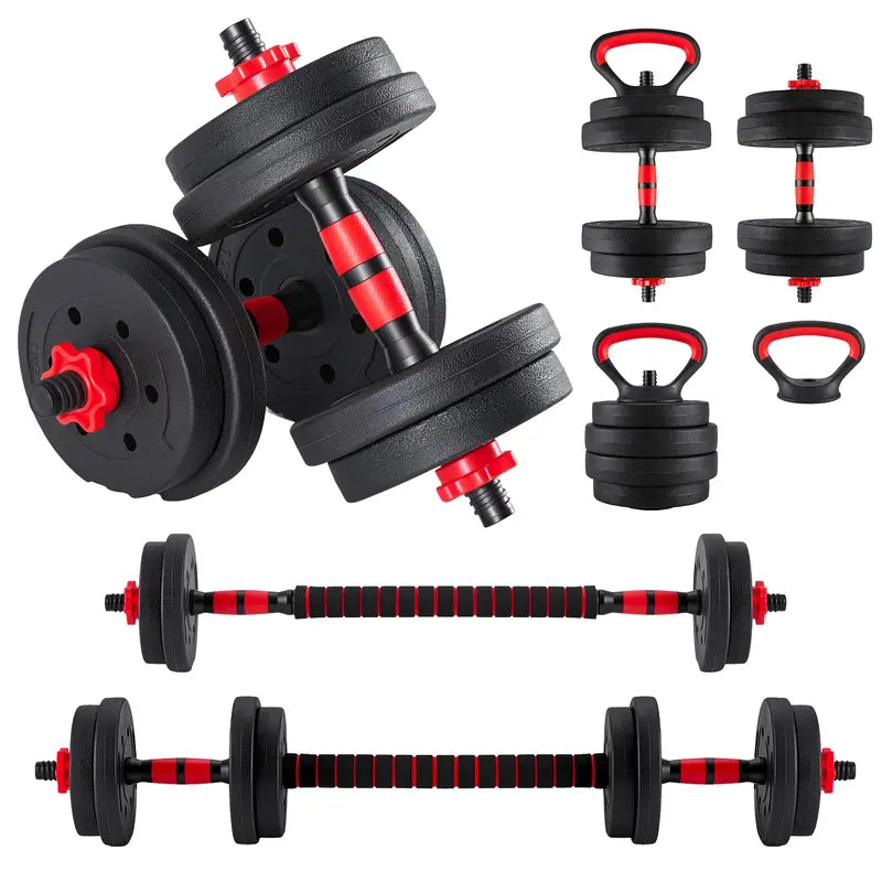 Adjustable 5-In-1 Dumbbell Set (20/40/60 Lbs) – Versatile Home Gym Equipment for Strength Training and Muscle Development