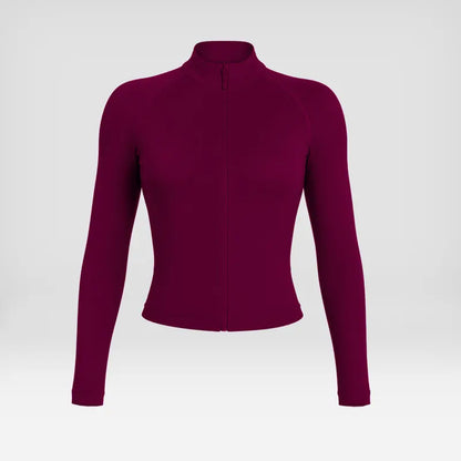 Elevate Your Workout: Women's Seamless Ribbed Athletic Collection with Full-Zip Jacket, Stylish One-Shoulder Bra, and High-Waisted Scrunch Butt Leggings for Ultimate Comfort and Performance