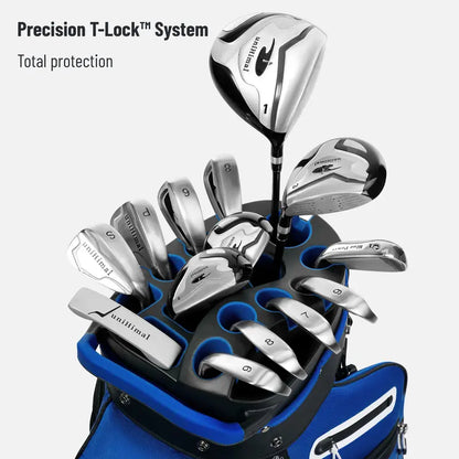 UNIHIMAL Hive Vault Premium 14-Way Golf Cart Bag for Adults with Full-Length Dividers, Magnetic Pocket, Multi-Compartment Design, Rain Cover, and Accessories - Perfect Gift for Father's Day