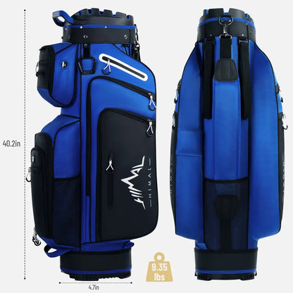 UNIHIMAL Hive Vault Premium 14-Way Golf Cart Bag for Adults with Full-Length Dividers, Magnetic Pocket, Multi-Compartment Design, Rain Cover, and Accessories - Perfect Gift for Father's Day
