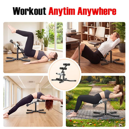 RELIFE Compact Inversion Table - Sturdy Steel Frame Home Fitness Equipment, Space-Efficient Back Extension Machine with Foam Rollers, Supports Up to 330 lbs
