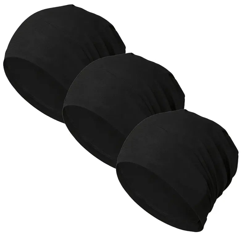 Unisex Polyester Fashion Beanie Hat - Versatile 3-in-1 Sport Skull Cap, Breathable and Stretchy Fit, Soft Touch, Fitted Design for Casual and Athletic Wear