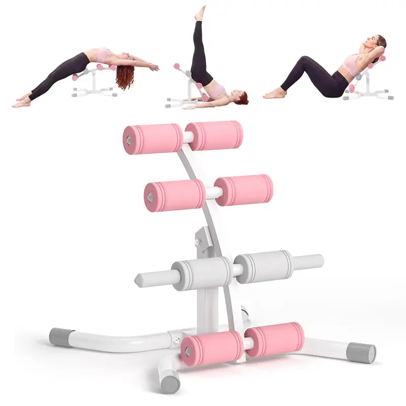 RELIFE Compact Inversion Table - Sturdy Steel Frame Home Fitness Equipment, Space-Efficient Back Extension Machine with Foam Rollers, Supports Up to 330 lbs
