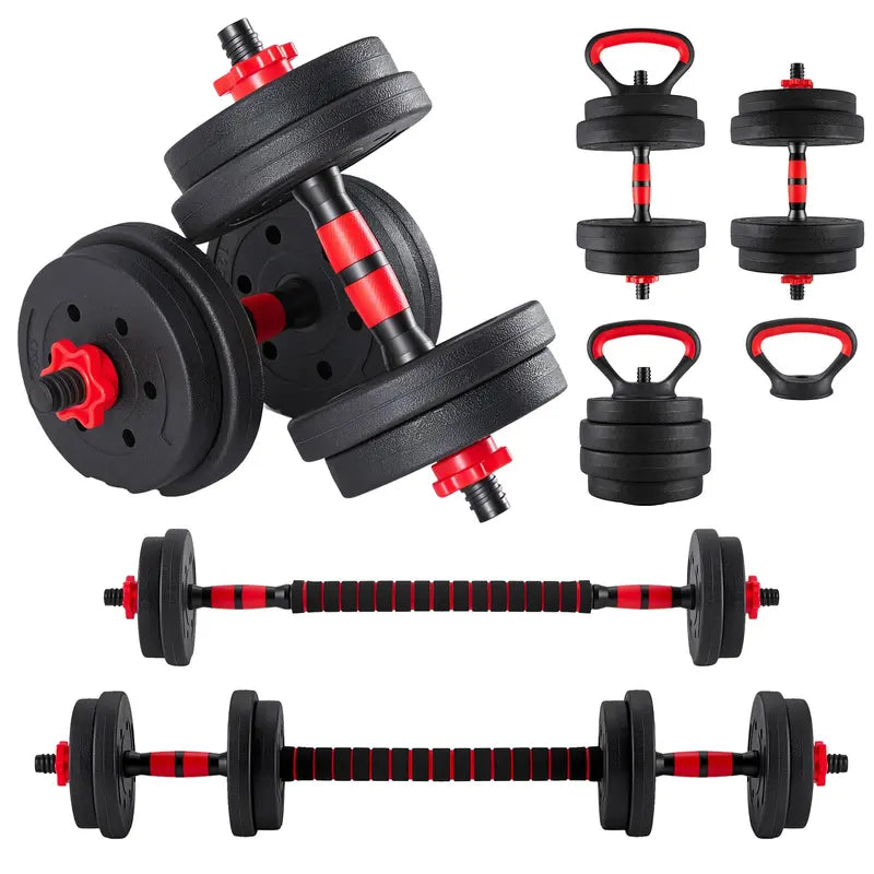 Adjustable 5-In-1 Dumbbell Set (20/40/60 Lbs) – Versatile Home Gym Equipment for Strength Training and Muscle Development