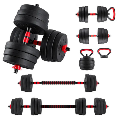 Adjustable 5-In-1 Dumbbell Set (20/40/60 Lbs) – Versatile Home Gym Equipment for Strength Training and Muscle Development