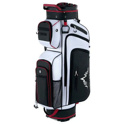 UNIHIMAL Hive Vault Premium 14-Way Golf Cart Bag for Adults with Full-Length Dividers, Magnetic Pocket, Multi-Compartment Design, Rain Cover, and Accessories - Perfect Gift for Father's Day