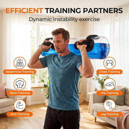 Transform Your Workouts with the Water Weights Aqua Bag - 44 lbs Adjustable Portable Water Weight for Ultimate Stability and Core Balance Training