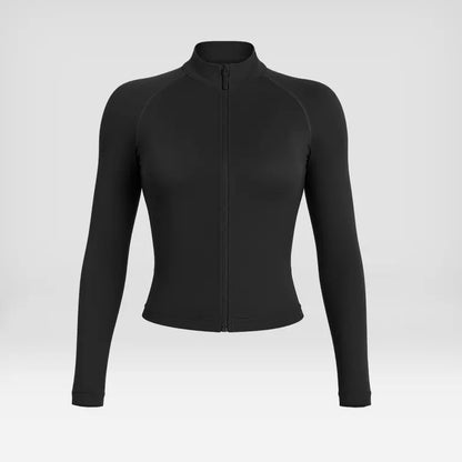 Elevate Your Workout: Women's Seamless Ribbed Athletic Collection with Full-Zip Jacket, Stylish One-Shoulder Bra, and High-Waisted Scrunch Butt Leggings for Ultimate Comfort and Performance