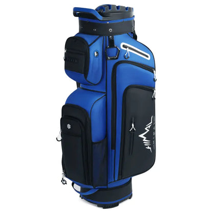 UNIHIMAL Hive Vault Premium 14-Way Golf Cart Bag for Adults with Full-Length Dividers, Magnetic Pocket, Multi-Compartment Design, Rain Cover, and Accessories - Perfect Gift for Father's Day