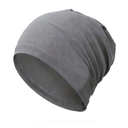Unisex Polyester Fashion Beanie Hat - Versatile 3-in-1 Sport Skull Cap, Breathable and Stretchy Fit, Soft Touch, Fitted Design for Casual and Athletic Wear